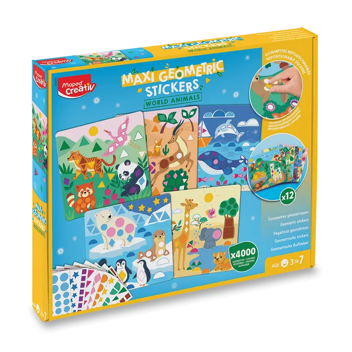 Hauptproduktbild Sada Maped Creativ Maxi Geometric Stickers - Samolepky zvířátka