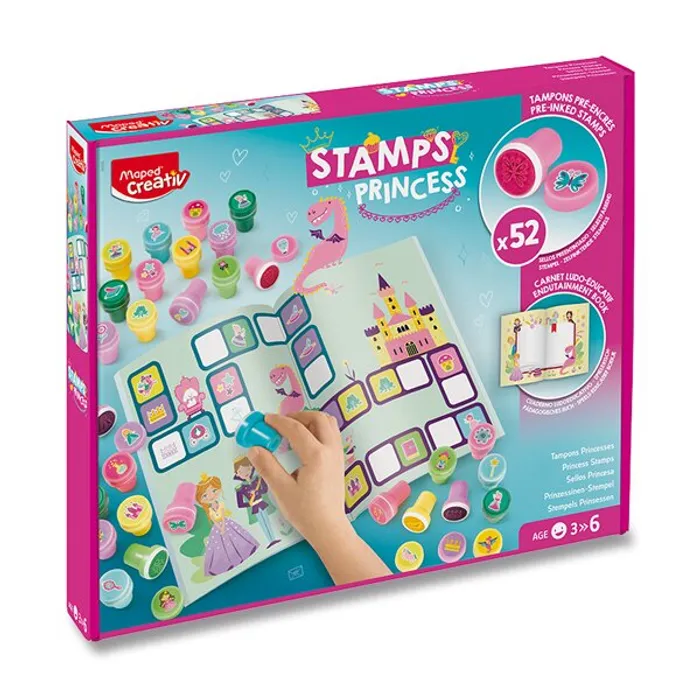 Hauptproduktbild Sada Maped creativ Stamps Princess 52 ks razítek