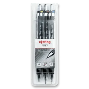 Rotring Tikky Black Microbleistift-Set 0,35, 0,5 und 0,7 mm