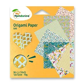 Sada papírů Avenue Mandarine Origami Gold - 36 listů