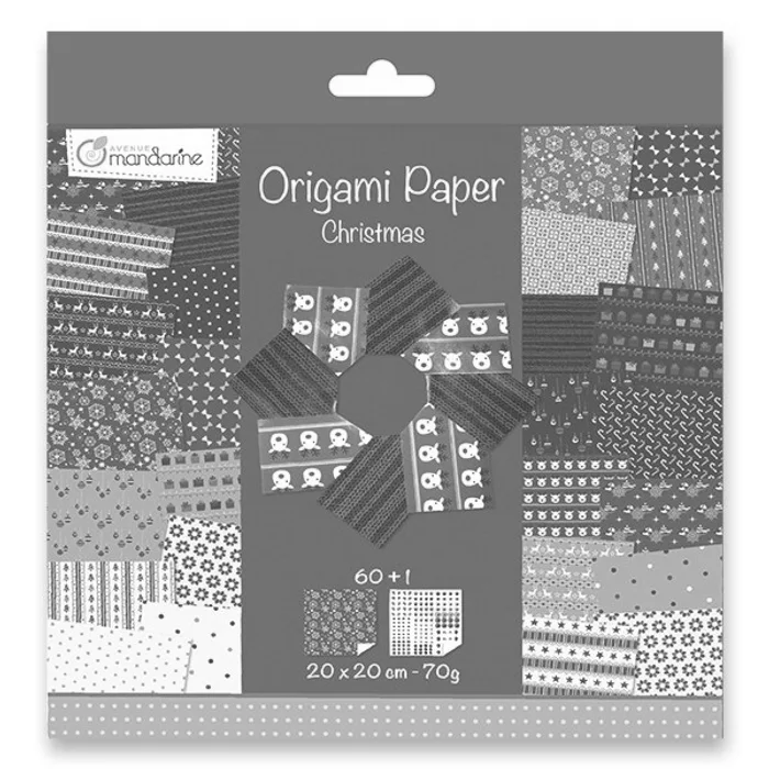 Hauptproduktbild Sada papírů Clairefontaine Origami Christmas 2 60 listů