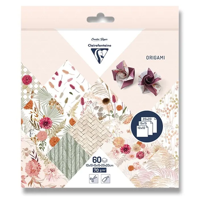 Hauptproduktbild Sada papírů Clairefontaine Origami Dried Flowers