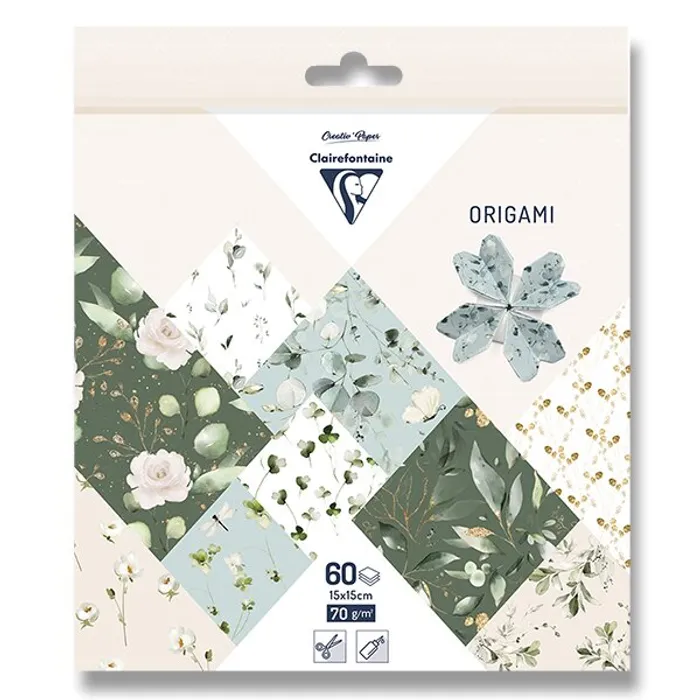 Hauptproduktbild Sada papírů Clairefontaine Origami Romantic, 60 listů
