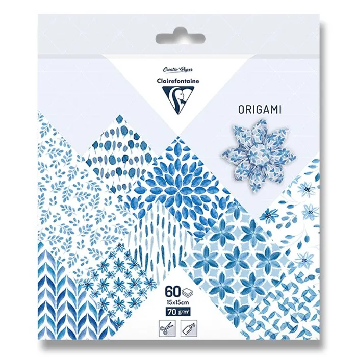 Hauptproduktbild Sada papírů Clairefontaine Origami Shibory, 60 listů