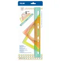 Weiteres Produktbild Set mit 4 Linealen (gerade, Winkelmesser, 2x Dreieck) MILAN New Look