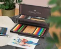 Set zum Zeichnen Faber-Castell 110084 Compendium Holzbox, 53-tlg
