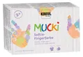 Satz Fingerfarben, "MUCKI SOFTIE", 6 Farben, 6x150ml, KREUL