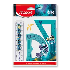 Maped Twist'n Flex Drachen-Zeichenzubehör-Set - 3-teilig.
