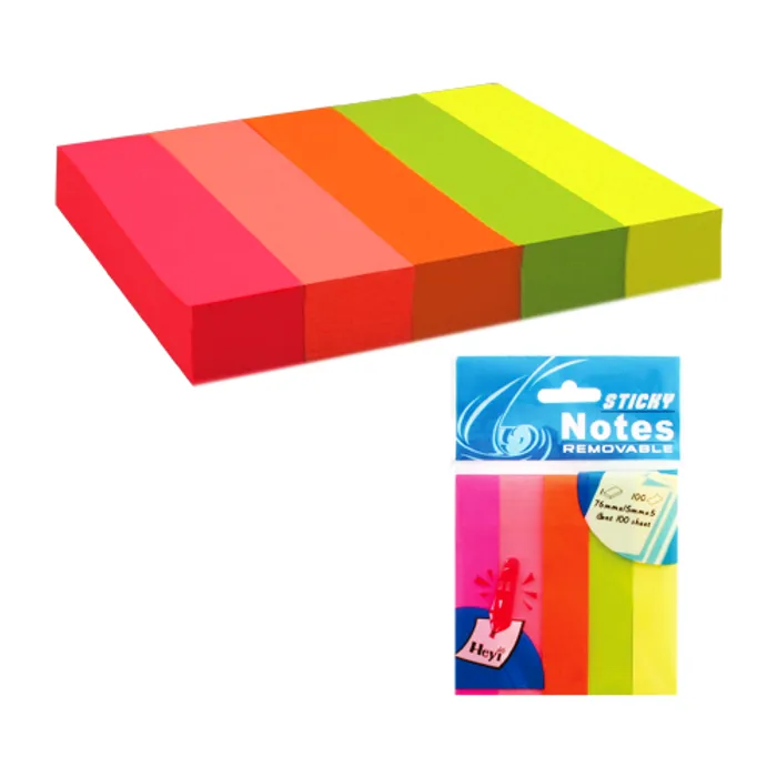 Hauptproduktbild Samolepící bloček 15x75 neon - 5x100listů
