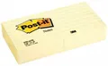 Selbstklebender Notizzettel, 76x76 mm, 100 Blätter, liniert, 3M POST-IT, gelb