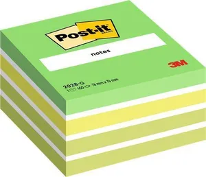 Selbstklebeblock, 76x76 mm, 450 Blatt, 3M POSTIT, grün