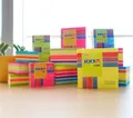 Selbstklebender Notizblock Hopax Stick'n Neon Notes 51 x 51 mm, 250 Blatt
