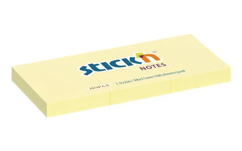 Hauptproduktbild Samolepicí bloček Hopax Stick’n Notes 38 x 51 mm, 100 listů, 3ks