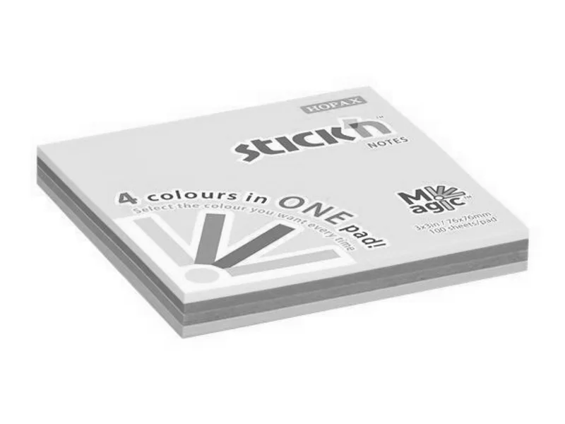 Hauptproduktbild Samolepicí bloček Hopax Stick’n Notes Magic Pads 76 x 76 mm, 100 listů, neonový