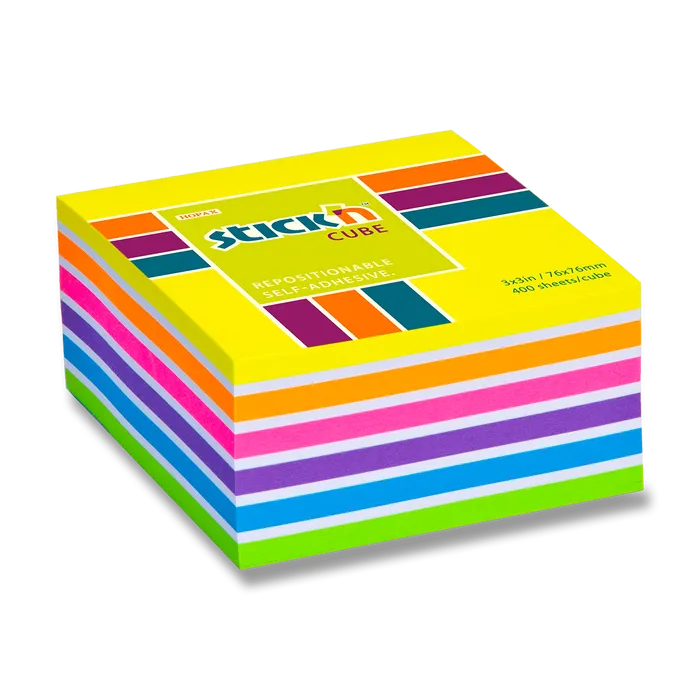 Hauptproduktbild Samolepicí bloček Hopax Stick’n Notes Neon žlutý