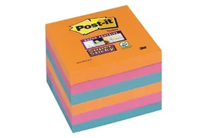Selbstklebeblock „Super Sticky“, Bangkok, 76x76 mm, 6x90 Blatt, 3M POSTIT