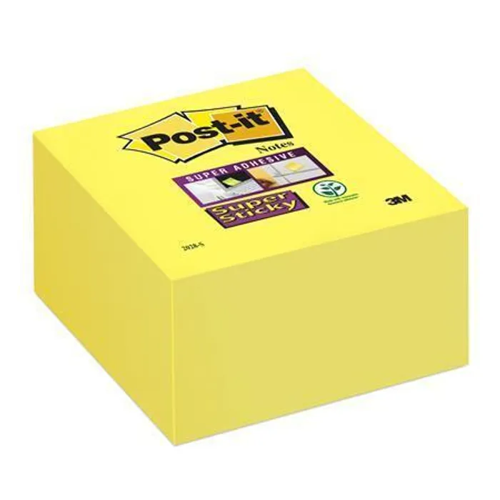 Hauptproduktbild Samolepicí bloček "Super Sticky", ultra žlutá, 76 x 76 mm, 350 listů, 3M POSTIT 7100265573