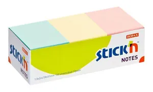 Samolepicí bločky Hopax Stick’n Notes 38 x 51 mm, pastelové