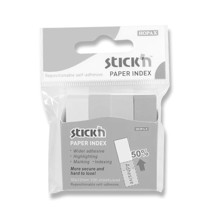 Hauptproduktbild Samolepicí záložky Hopax Stick’n Notes 50 x 12 mm, 4 x 100 listů, neonové