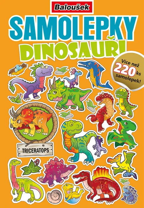 Hauptproduktbild Samolepkový sešit - Dinosauři