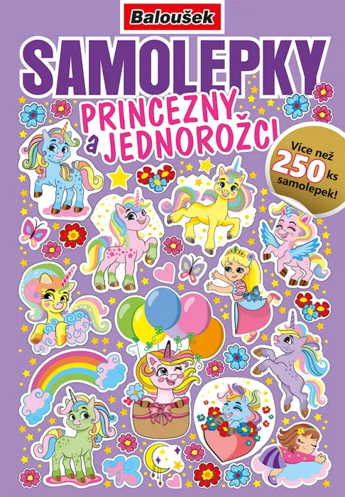 Hauptproduktbild Samolepkový sešit - Princezny a jednorožci