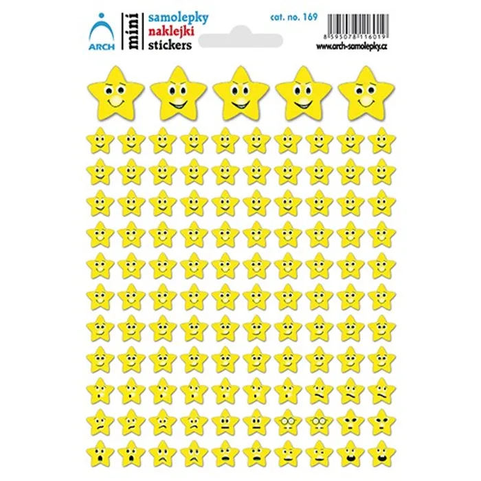 Hauptproduktbild Samolepky "Hvězdičky" žluté