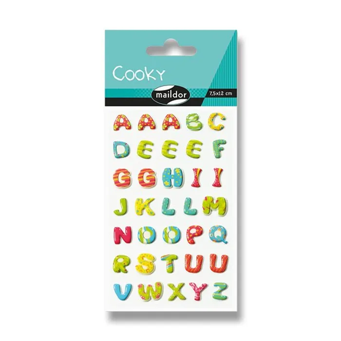 Hauptproduktbild Samolepky Maildor 3D Cooky Abeceda