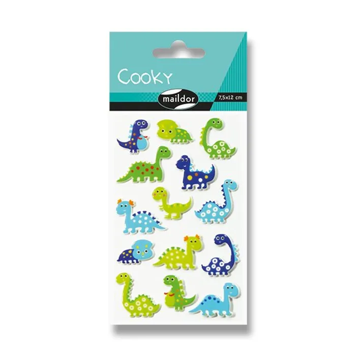 Hauptproduktbild Samolepky Maildor 3D Cooky Dinosauři