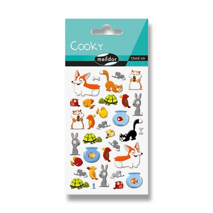 Hauptproduktbild Samolepky Maildor 3D Cooky Domácí zvířátka
