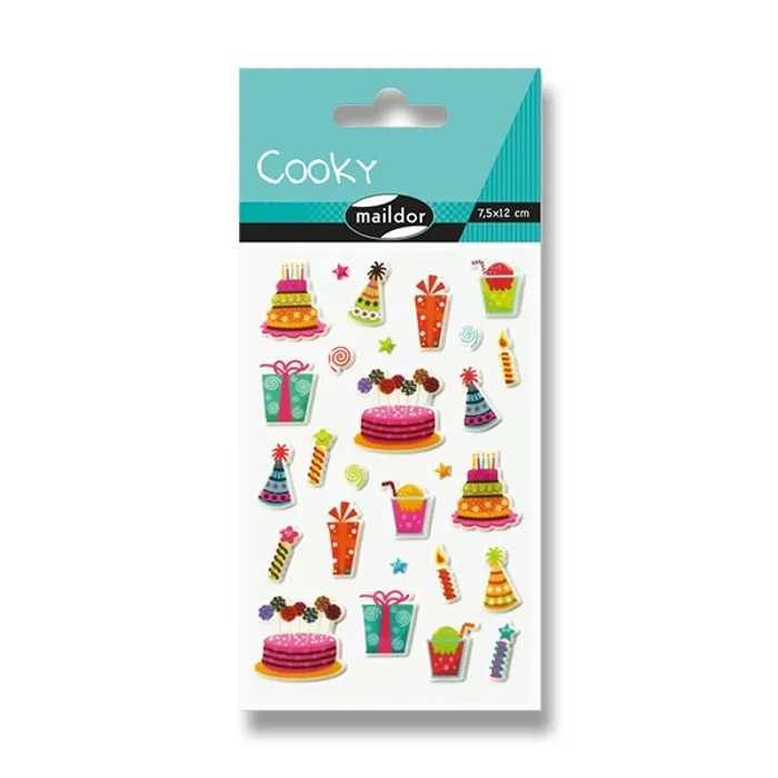 Hauptproduktbild Samolepky Maildor 3D Cooky Narozeniny