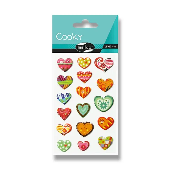 Hauptproduktbild Samolepky Maildor 3D Cooky Srdce