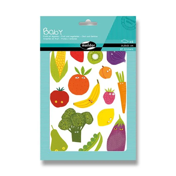 Hauptproduktbild Samolepky Maildor Baby Ovoce a zelenina