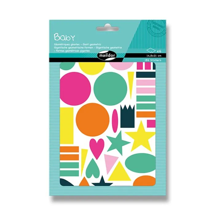 Hauptproduktbild Samolepky Maildor Baby Velké geometrické tvary