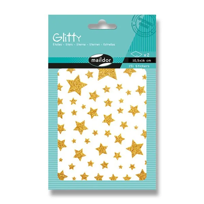 Hauptproduktbild Samolepky Maildor Glitty Hvězdy