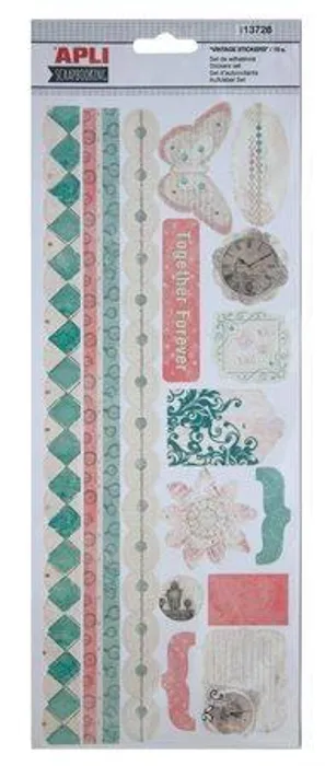 Hauptproduktbild Samolepky, scrapbooking, APLI, "Vintage"