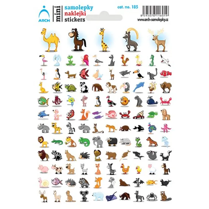 Hauptproduktbild Samolepky "Kreslená zvířátka"