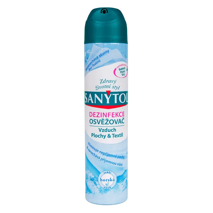 Hauptproduktbild Sanytol horská vůně desinfekční osvěžovač vzduchu na plochy a textil 300 ml