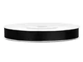 Satinband, schwarz, 6 mm x 25 m