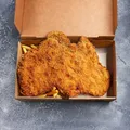 Weiteres Produktbild Schnitzelbox (aus Mikrowellpappe) kraft bedruckt 280 x 170 x 60 mm [100 St.]