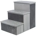 Weiteres Produktbild Stufen mit Stauraum, 34 x 45 x 50 cm, grau