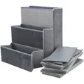 Weiteres Produktbild Stufen mit Stauraum, 34 x 45 x 50 cm, grau