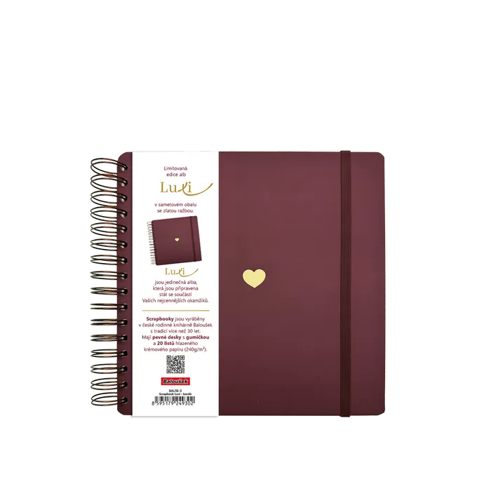 Hauptproduktbild Scrapbook Luxi - 210x210 - lamino - bordó
