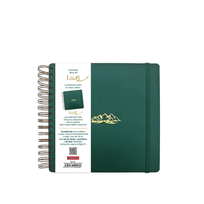 Hauptproduktbild Scrapbook Luxi - 210x210 - lamino - lahvově zelená