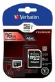 Weiteres Produktbild SecureDigital SDHC 16 GB Micro-Speicherkarte, Klasse 10, mit Adapter, Verbatim