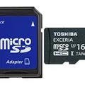 Weiteres Produktbild SecureDigital SDHC "Exceria" 16GB mikro paměťová karta, UHS 3, s adaptérem, TOSHIBA