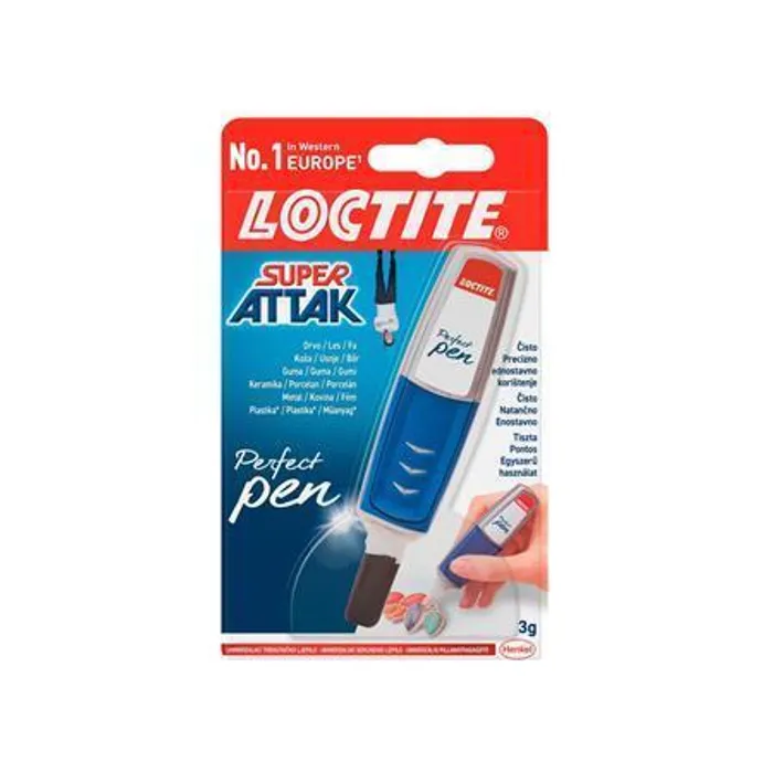 Hauptproduktbild Sekundové lepidlo "Loctite Super Attak Perfect Pen", 3 g, HENKEL