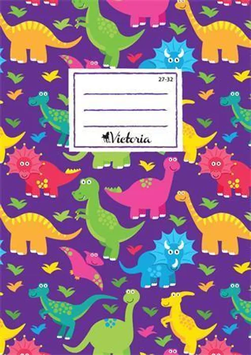 Hauptproduktbild Sešit  "Dinosaurus", A5, čtverečkovaný, 32 listů, VICTORIA