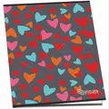 Notizbuch Girls, quadratisch, A5, 52 Blatt, PULSE