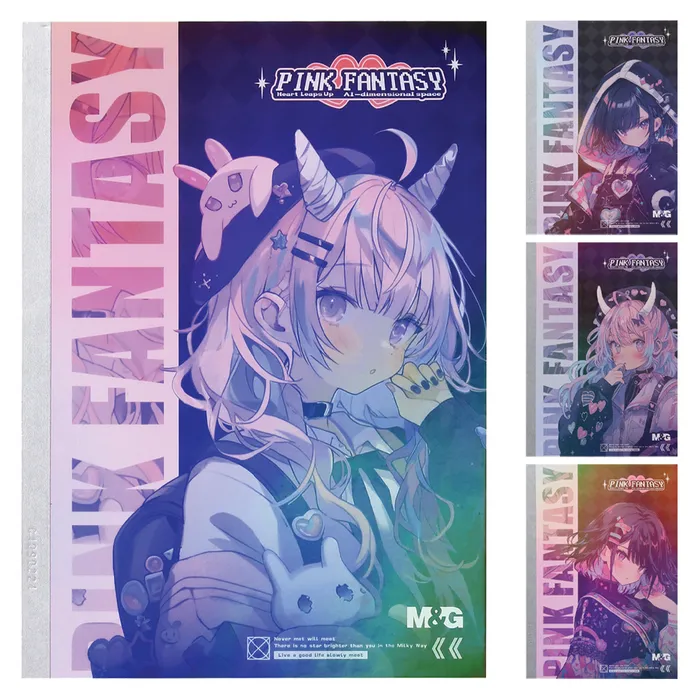 Hauptproduktbild Sešit linkovaný A5 M&G Pink Fantasy (4 designy)