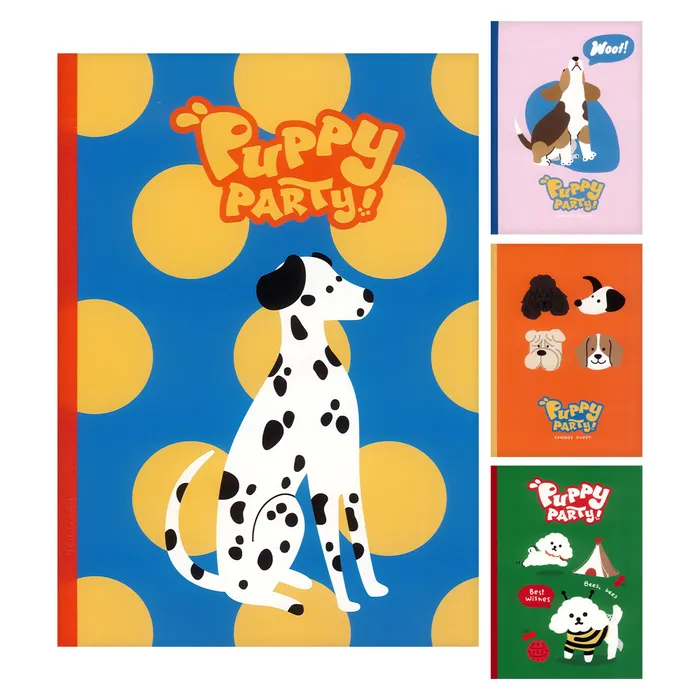 Hauptproduktbild Sešit linkovaný B5 M&G Puppy Party! (4 designy)